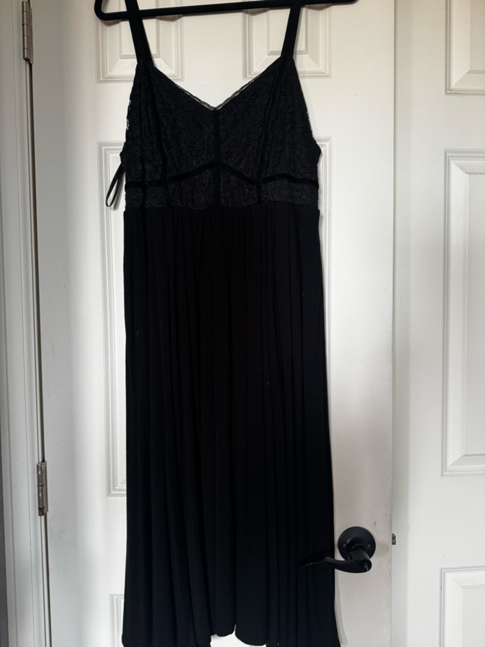 torrid Black Lace-Trim Midi Dress